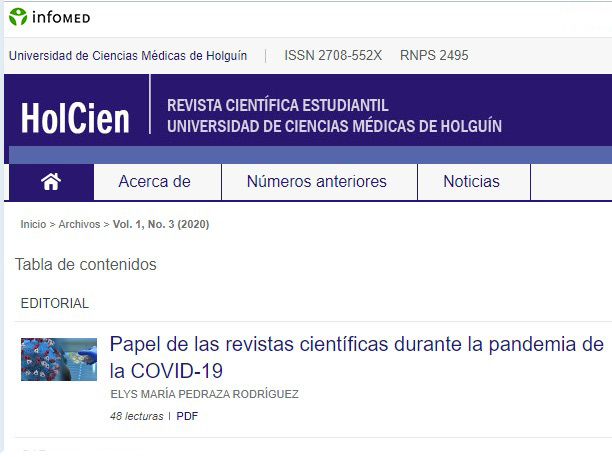 Revista Científica Estudiantil HolCien